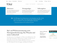wolf-gmbh.de Webseite Vorschau