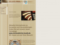 klaisorgel-christuskirche.de Webseite Vorschau