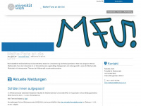 mfu.univie.ac.at Webseite Vorschau