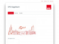 spd-siegelbach.de Webseite Vorschau