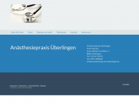 anaesthesiepraxis-ueberlingen.de Webseite Vorschau