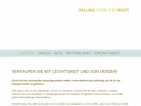 sellingfromtheheart.de Webseite Vorschau