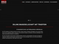dilling-bau.de Webseite Vorschau