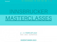 innsbrucker-masterclasses.com Webseite Vorschau