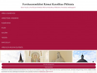 fertoszentmiklosiplebania.hu Webseite Vorschau