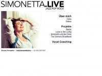 simonetta.live Webseite Vorschau
