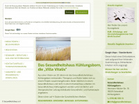 gesundheitshaus-kuehlungsborn.de Webseite Vorschau