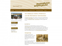 montafoner-schnitzstube.at Webseite Vorschau