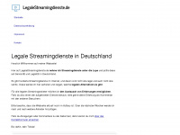 legalestreamingdienste.de Webseite Vorschau