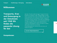 egger-trans.ch Webseite Vorschau