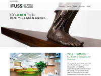 fussgesund-vienna.at Webseite Vorschau