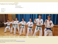 taekwondo-gerlingen.de Webseite Vorschau