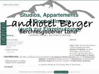 landhotelberger.de Webseite Vorschau
