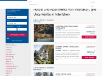 interlakenhotelsweb.com Webseite Vorschau