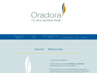 oradora.de Webseite Vorschau