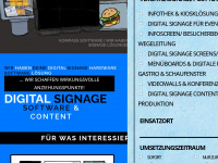 digital-signage-stuttgart.de Webseite Vorschau
