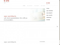apc-architects.eu Webseite Vorschau