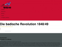 badische-revolution1848.de Webseite Vorschau