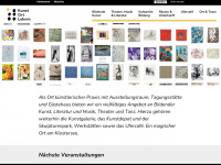 kunstortlehnin.de Webseite Vorschau