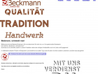 baeckerei-beckmann.de Webseite Vorschau