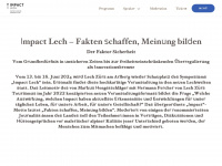 impact-lech.at Webseite Vorschau