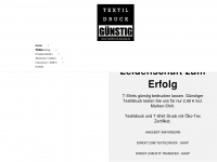 textildruck-günstig.de Webseite Vorschau