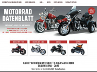 motorrad-datenblatt.de Webseite Vorschau