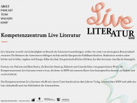 liveliteratur-nrw.de Webseite Vorschau