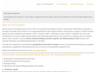osteopathie-winterbach.de Webseite Vorschau