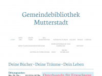 gemeindebibliothek-mutterstadt.de Webseite Vorschau