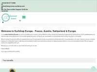 surfshop-europe.com Webseite Vorschau