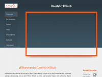 unerhoert-koelsch.com Webseite Vorschau