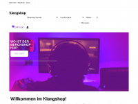 klangshop.ch Webseite Vorschau