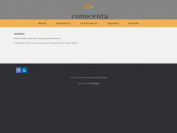 conscenta.com Webseite Vorschau
