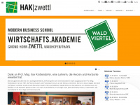 hakzwettl.ac.at Webseite Vorschau
