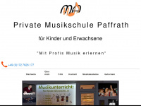 private-musikschule-paffrath.de Webseite Vorschau
