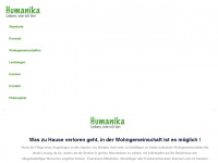 humanika-wohnen.de Webseite Vorschau