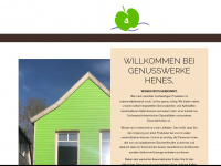 genusswerke-henes.de Webseite Vorschau