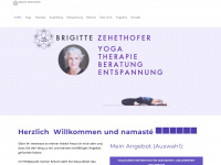 yogabrigittezehethofer.com Webseite Vorschau