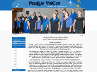 gospelchor-paulus-voices.de Webseite Vorschau