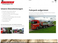 urs-haessig-transporte.ch Webseite Vorschau