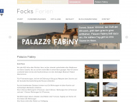 palazzo-fabiny.de Webseite Vorschau
