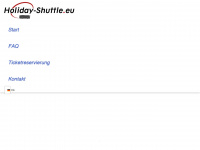 holiday-shuttle.eu Webseite Vorschau
