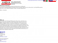 salzburg-wehrgeschichte.at Webseite Vorschau