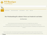 wy-boutique.ch Webseite Vorschau