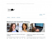 tr-medicalwriter.de Webseite Vorschau
