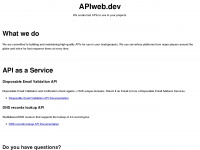 apiweb.dev Webseite Vorschau