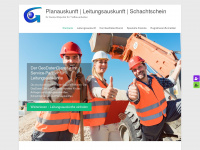 planauskunft-leitungsauskunft-schachtschein.de Webseite Vorschau