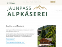 alpkaeserei-jaunpass.ch Webseite Vorschau