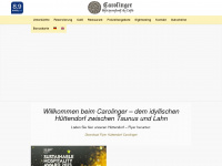 carolinger.net Webseite Vorschau